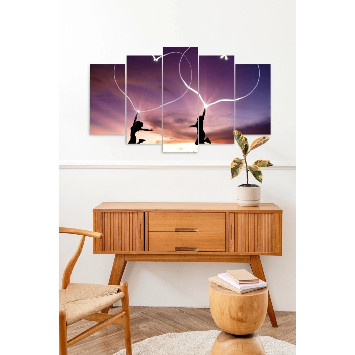 Kalpler 5 Parçalı Mdf Tablo 60 x 100