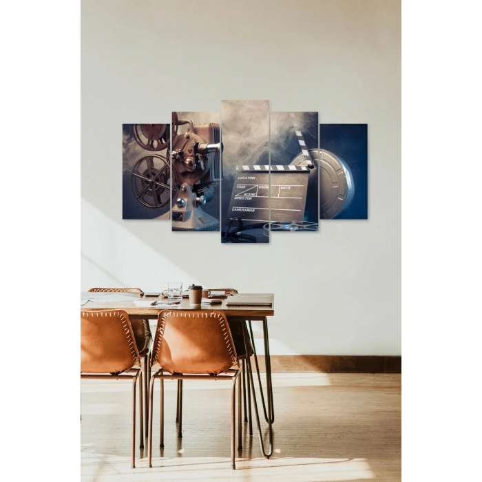 Kamera Motor Kayıt 5 Parçalı Mdf Tablo 60 x 100