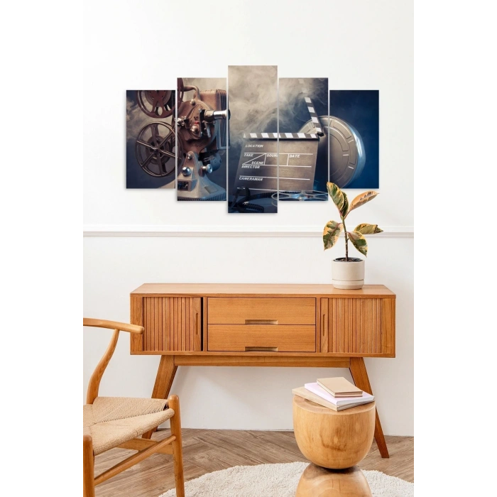 Kamera Motor Kayıt 5 Parçalı Mdf Tablo 60 x 100