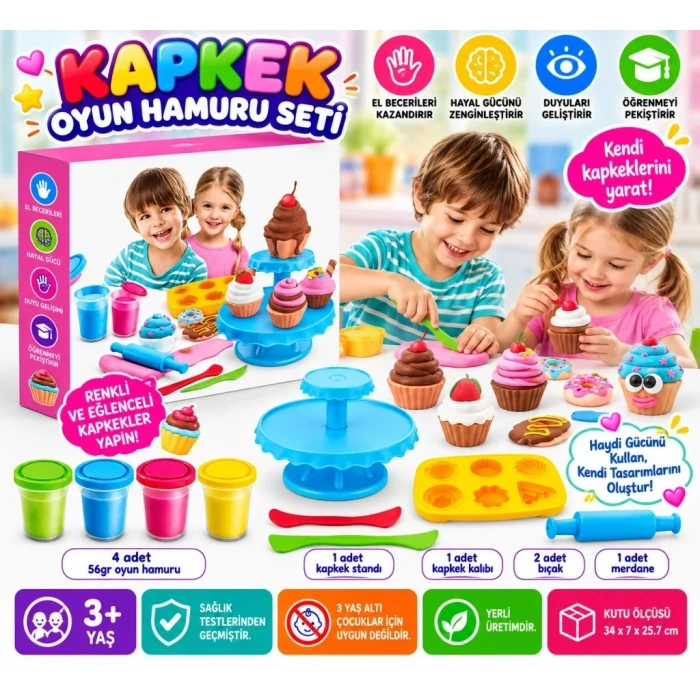 Kap Kek Hamur Seti 1 Adet Pratik Pişirme Aracı