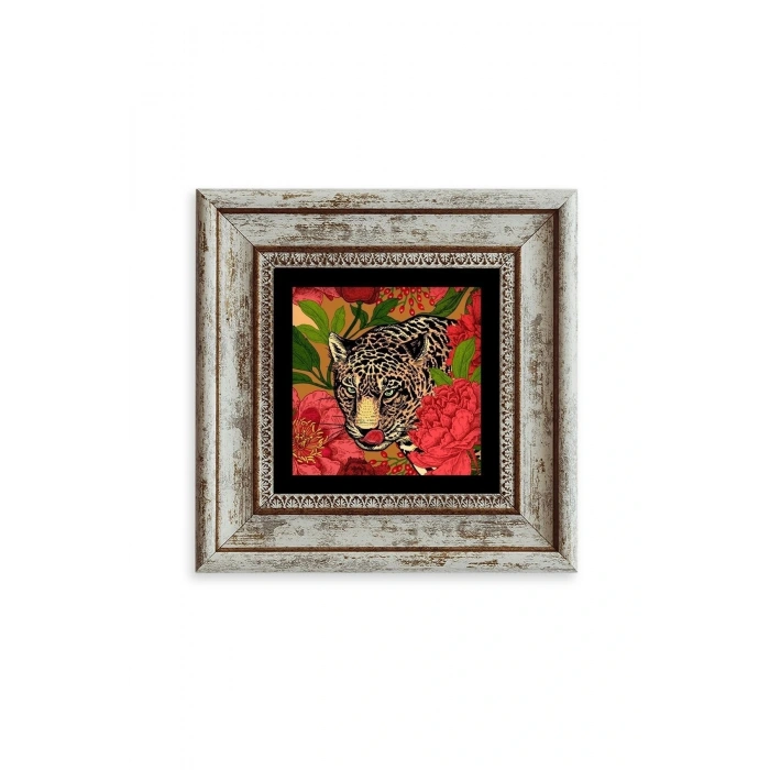 Kaplan Çerçeveli Taş Tablo 20 cm