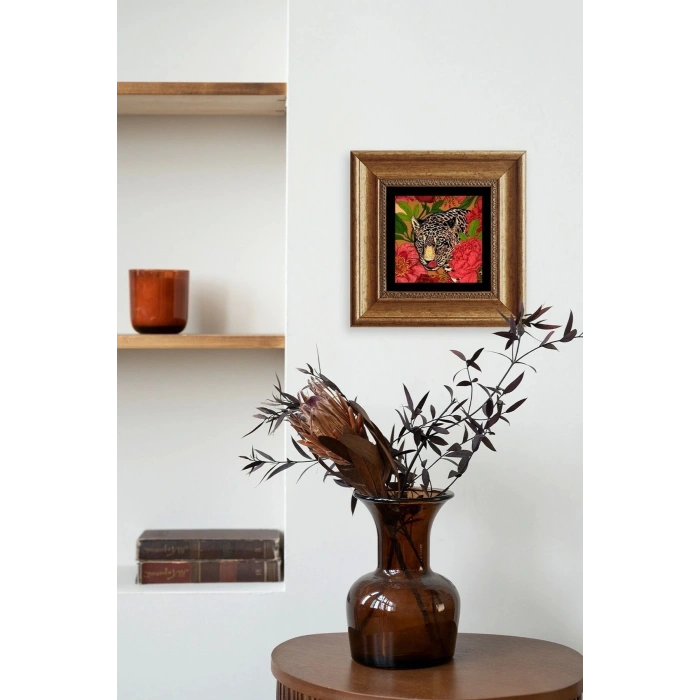 Kaplan Çerçeveli Taş Tablo 20 cm