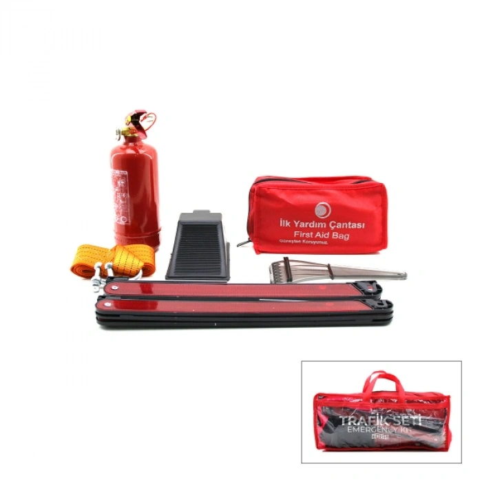 Kapsamlı Oto Trafik ve İlk Yardım Seti
