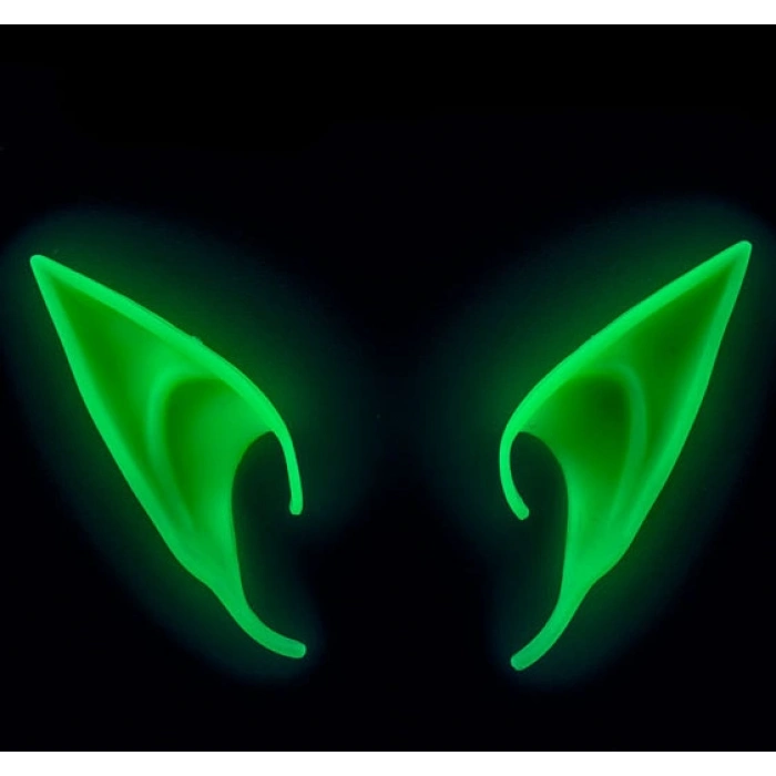Phosphorescent Latex Elf Ear Burning in the Dark 1 Pair 10x5 cm (5365)