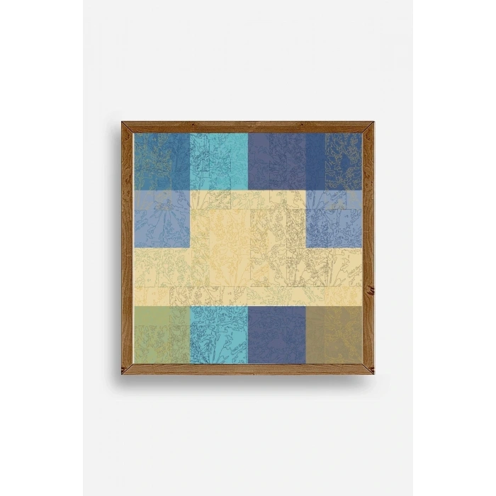 Kare Ahşap Çerçeveli Tablo 42 x 42