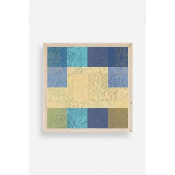 Kare Ahşap Çerçeveli Tablo 42 x 42