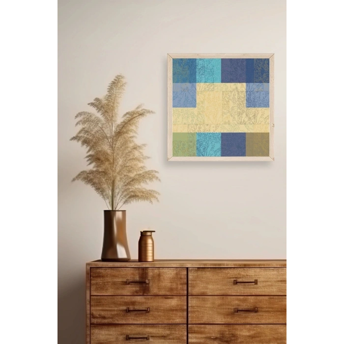 Kare Ahşap Çerçeveli Tablo 50 x 50