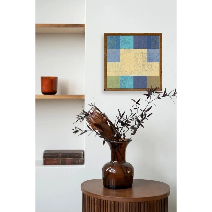 Kare Ahşap Çerçeveli Tablo 50 x 50