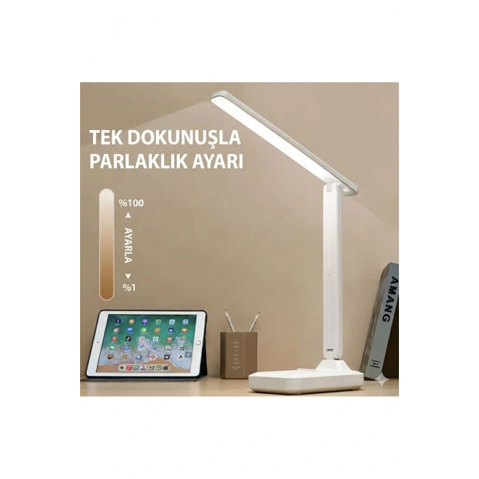 Katlanabilir Dokunmatik Kontrollü Göz Dostu Akıllı LED Masa Lambası – Enerji Tasarruflu