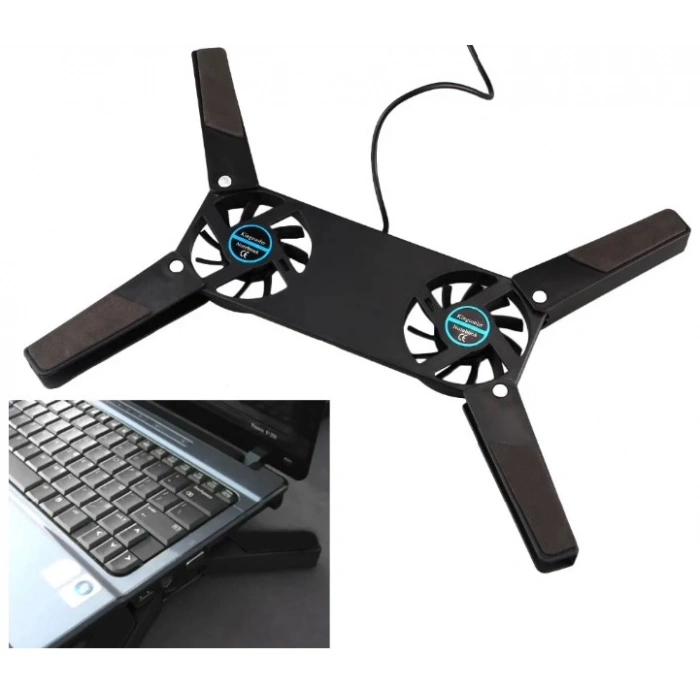 Katlanabilir Laptop Soğutucu 2 fanlı (5365)