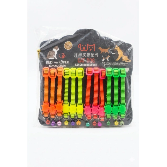 Kedi Köpek Tasması 12li Paket