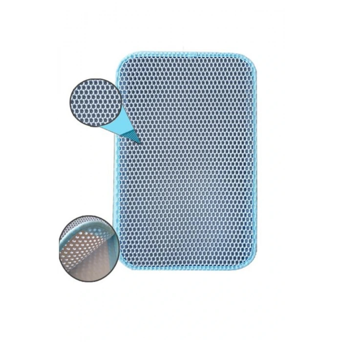 Kedi Tuvalet Önü Kum Toplayıcı Temizleyici Elekli Gri Paspas (5365)