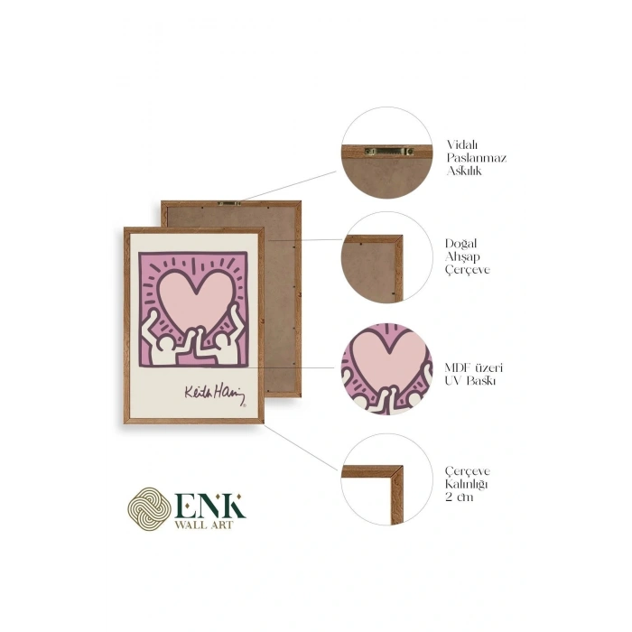 Keith H. Ahşap Çerçeveli Tablo 30 x 42
