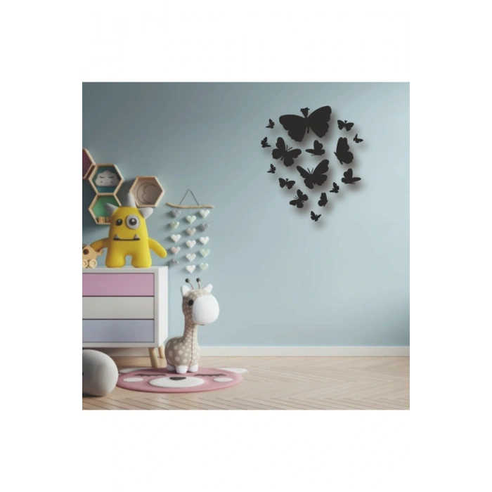 Kelebek Figürlü Ahşap Tablo