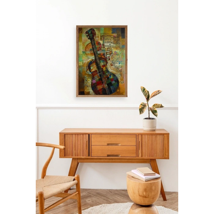 Keman Ahşap Çerçeveli Tablo 30 x 42