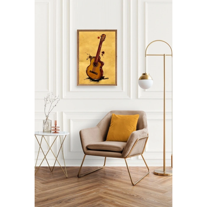 Keman Ahşap Çerçeveli Tablo 50 x 70