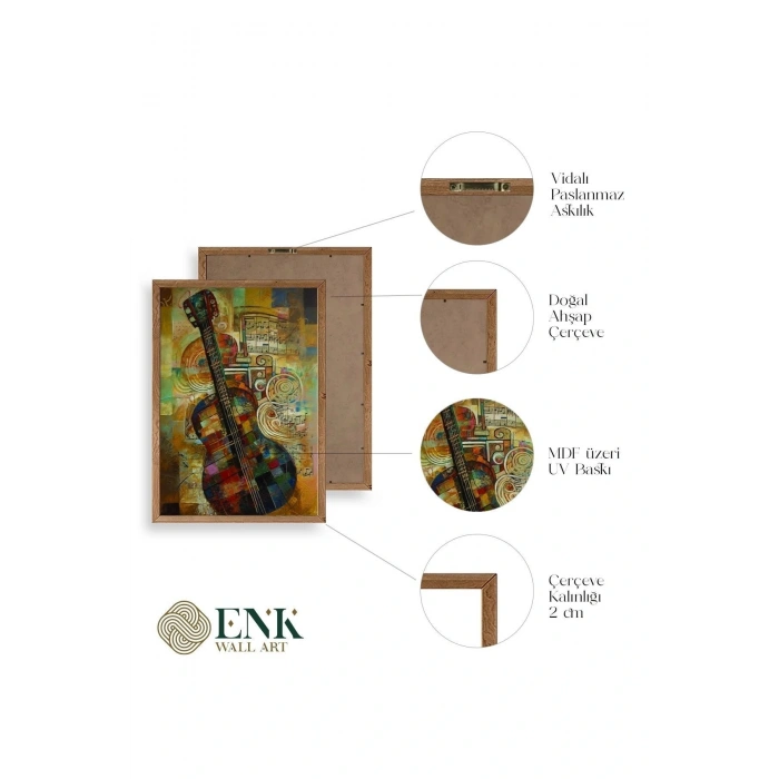 Keman Ahşap Çerçeveli Tablo 50 x 70