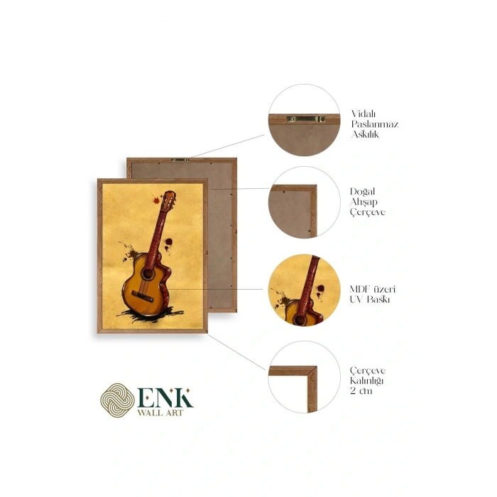 Keman Ahşap Çerçeveli Tablo 50 x 70