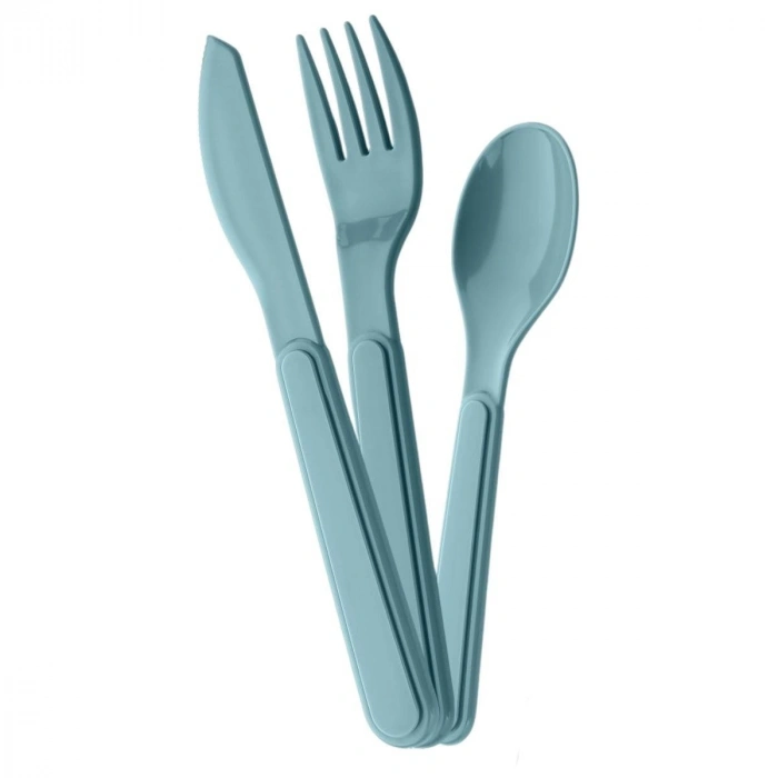 Self-Boxed Hygienic Plastic Picnic Type Fork Spoon Knife Set