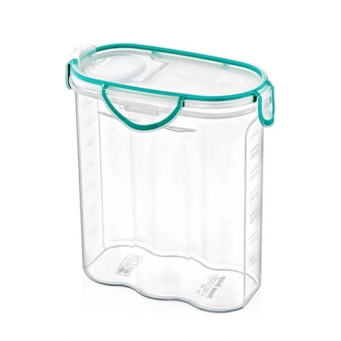 Kilitli Kapaklı Contalı Hava,Su Sıvı Geçirmez 2,4 Litre Erzak Saklama Kabı-SA590 (5365)