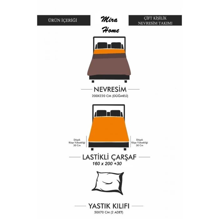 Двуспальный Комплект Постельного Белья с Красными Сердцами, Хлопковый, 160x200 См