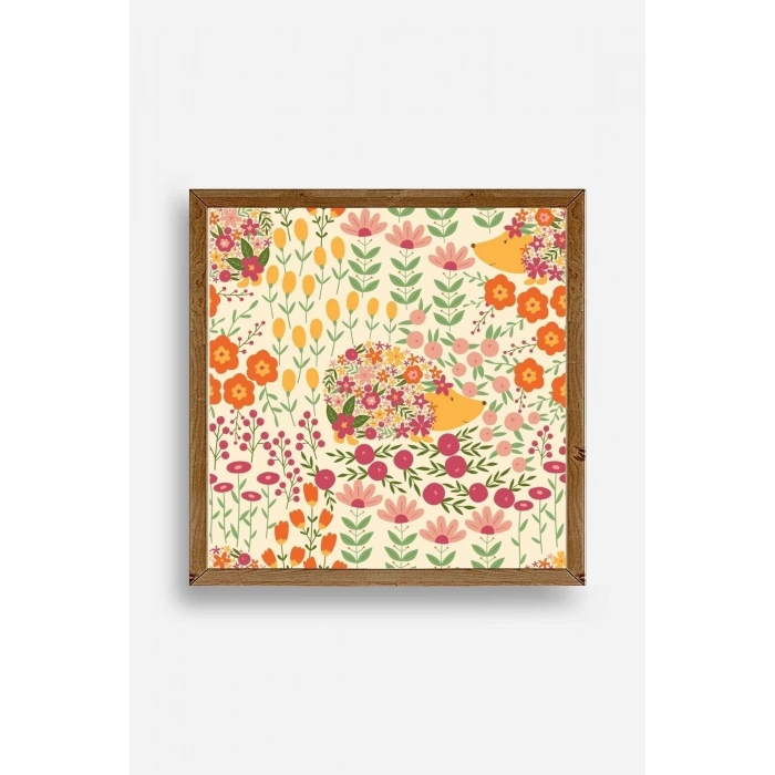 Kirpi Ahşap Çerçeveli Tablo 50 x 50