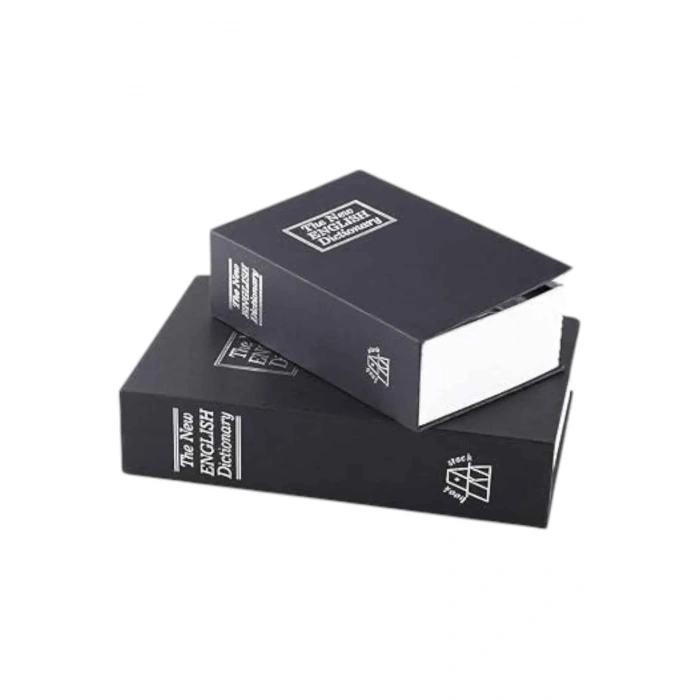 Kitap Görünümlü Gizli Kasa 18x11.5 Cm Metal İç Yapı