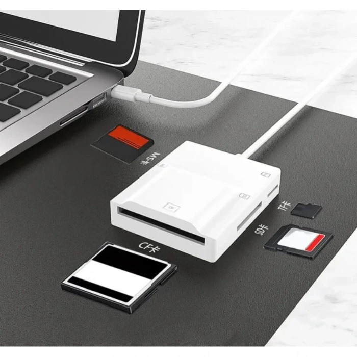 Kompakt 4lü Kart Okuyucu Type-c Usb 3.0