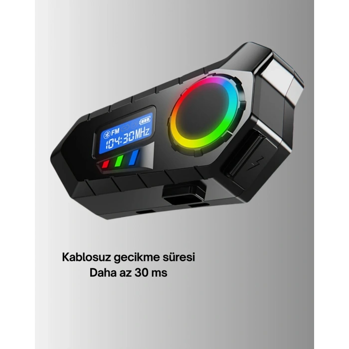 Kompakt Bluetooth 5.4 Kablosuz İnterkom 40 Saat Çalma Süresi