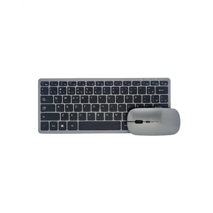Kompakt Bluetooth Klavye Mouse Seti Çoklu Cihaz Uyumlu