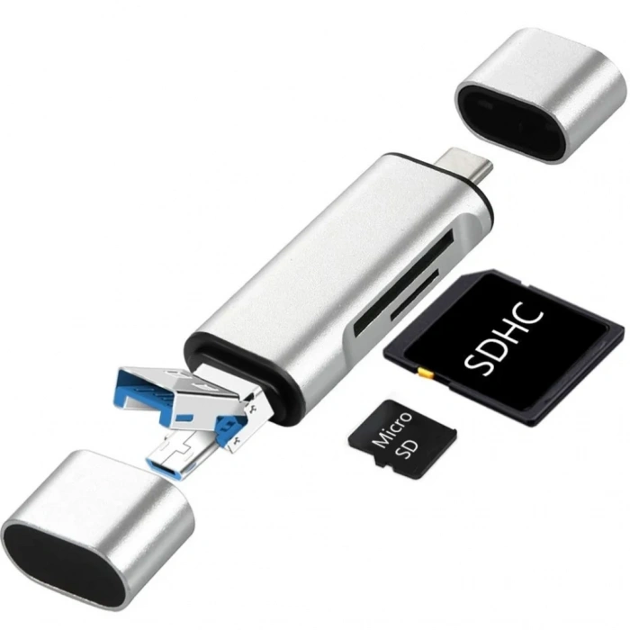 Kompakt Type-c Usb 3 İn 1 Kart Okuyucu
