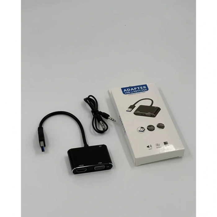 Kompakt Usb Hdmı Vga Aux Çevirici 3lü Set