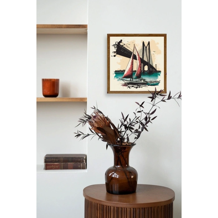Köprü Ahşap Çerçeveli Tablo 23 x 23