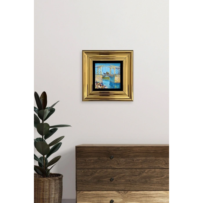 Köprü Çerçeveli Taş Tablo 20 cm