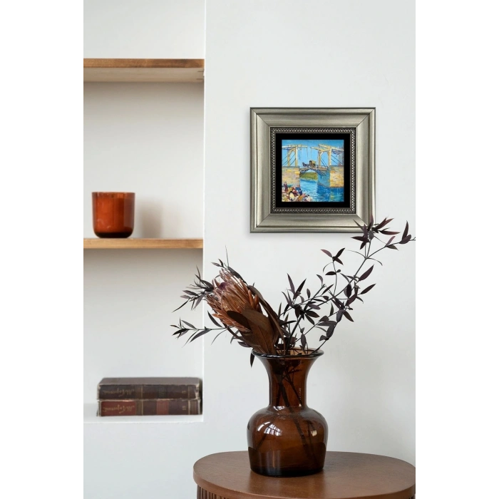 Köprü Çerçeveli Taş Tablo 20 cm