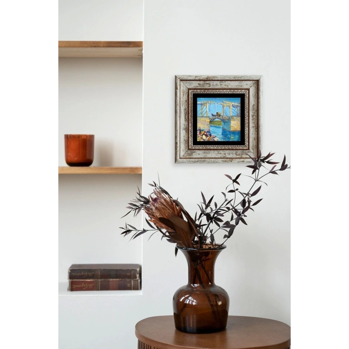 Köprü Çerçeveli Taş Tablo 20 cm