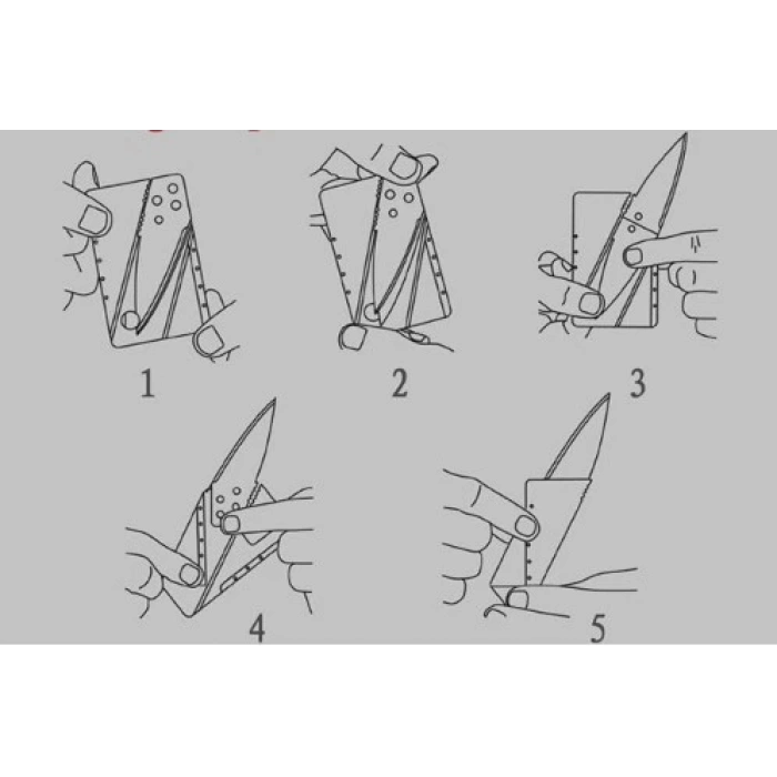 Kredi Kartı Şeklinde Bıçak (Kutusuz) (5365)