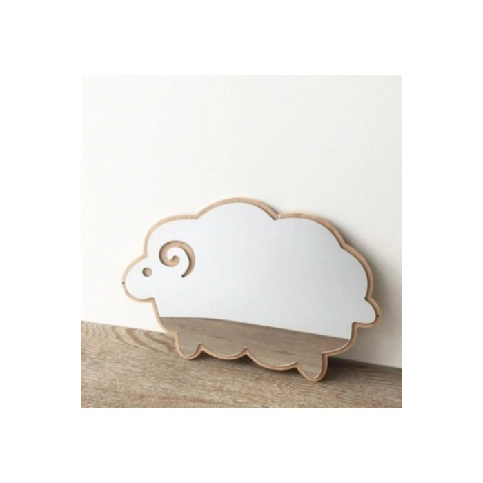 Krem Kuzu Desen Duvar Dekoru