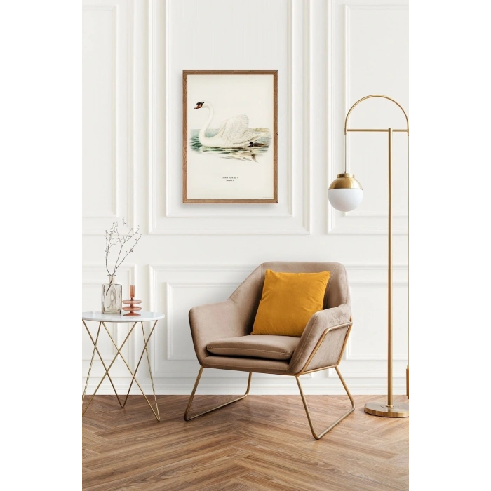 Kuğu Ahşap Çerçeveli Tablo 17 x 23