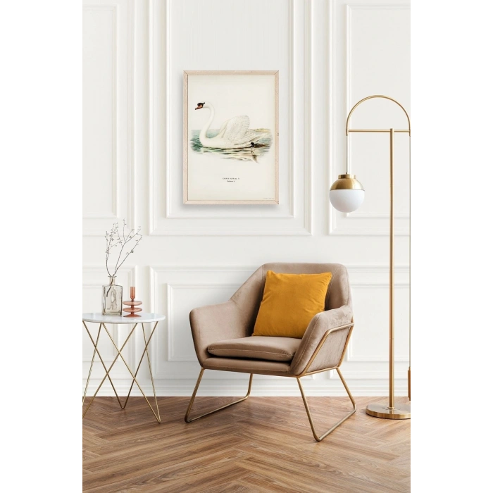 Kuğu Ahşap Çerçeveli Tablo 17 x 23