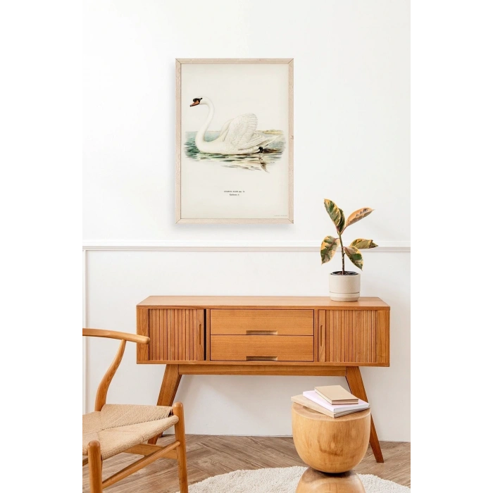 Kuğu Ahşap Çerçeveli Tablo 23 x 30