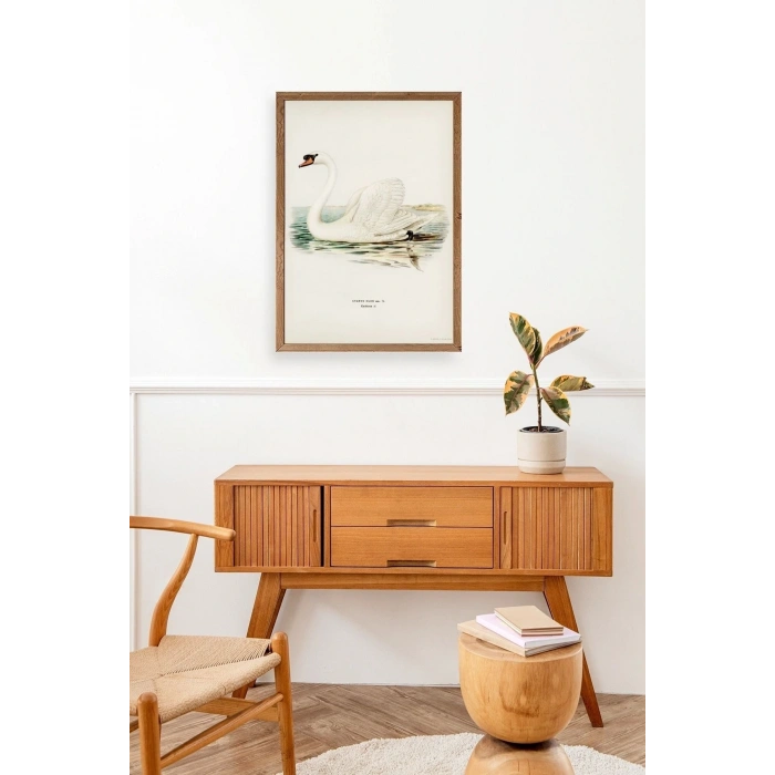 Kuğu Ahşap Çerçeveli Tablo 50 x 70