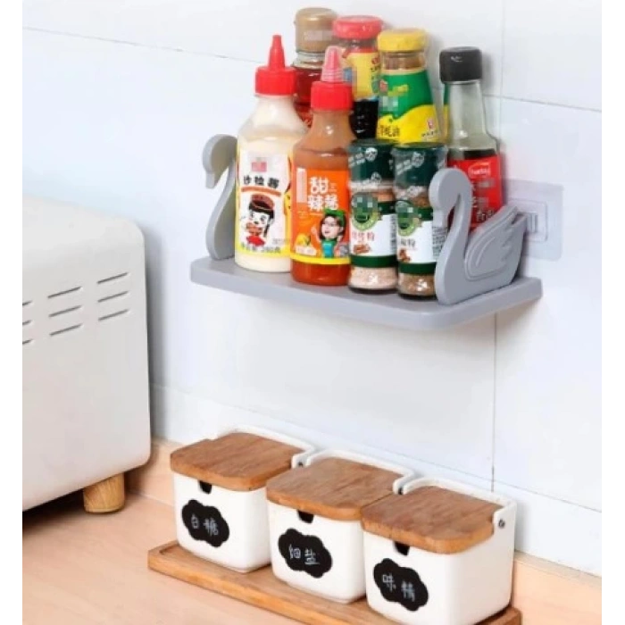 Kuğu Tasarımlı Kendinden Yapışkanlı Raf (5365)