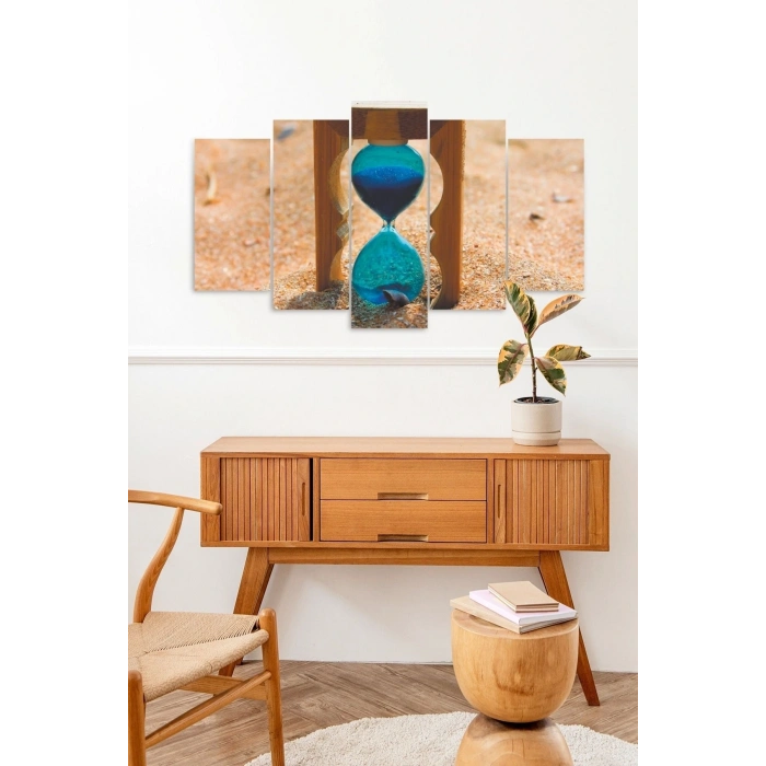 Kum Saati 5 Parçalı Mdf Tablo 60 x 100