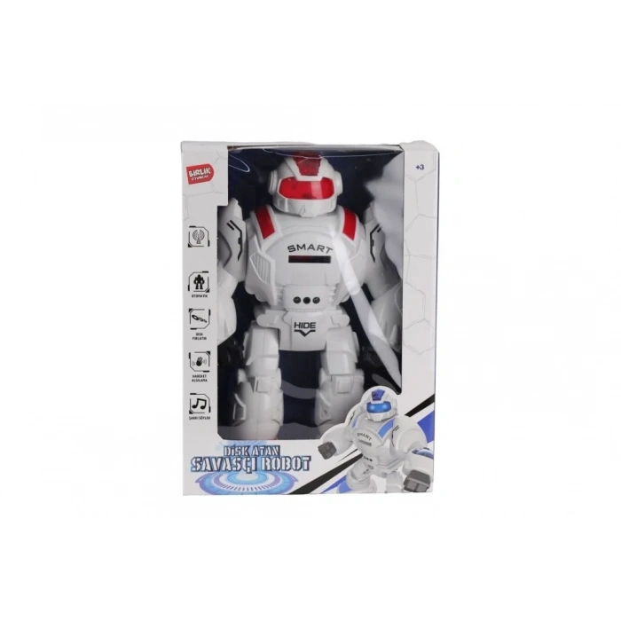 Kumandalı Süper Robot 1 Adet Disk Atan Eğlence Aracı