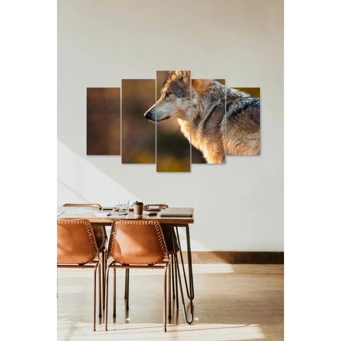 Kurt 5 Parçalı Mdf Tablo 60 x 100