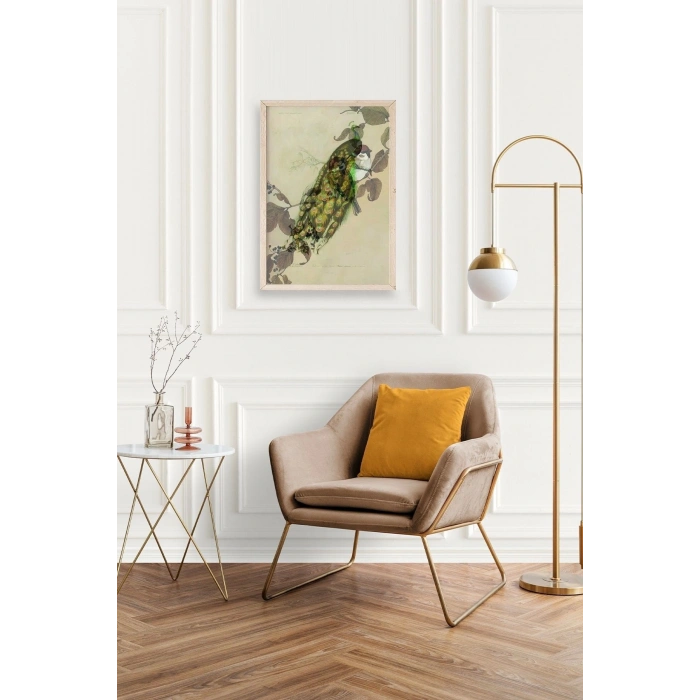 Kuş Ahşap Çerçeveli Tablo 17 x 23