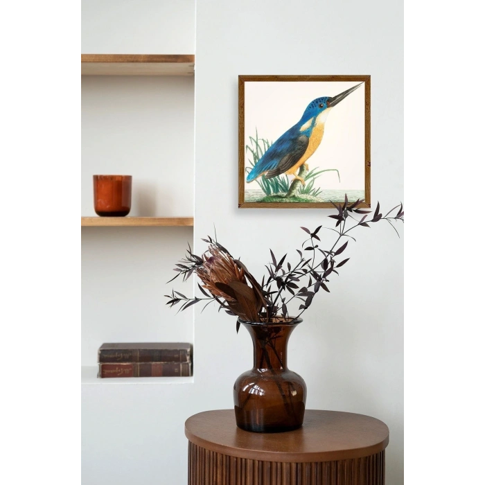 Kuş Ahşap Çerçeveli Tablo 42 x 42