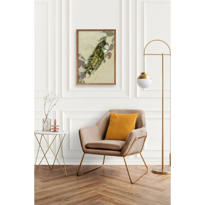 Kuş Ahşap Çerçeveli Tablo 50 x 70