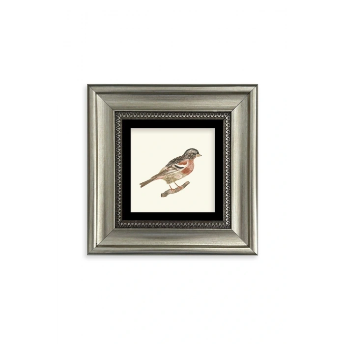 Kuş Çerçeveli Taş Tablo 20 cm